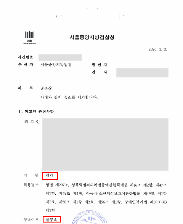 강간 혐의 기소 피고인 사건, 불구속 상태 유지로 방어권 확보